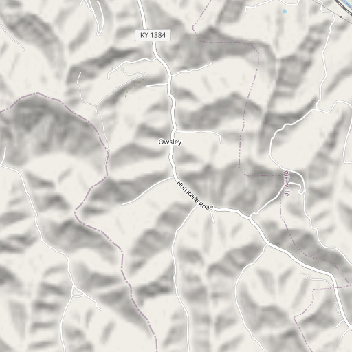 OpenStreetMap map of Wager Fork, KY