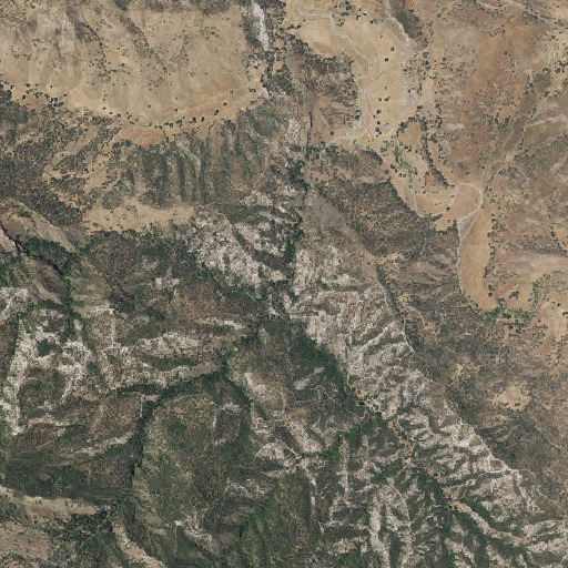 Aerial imagery of Alum Creek, CA