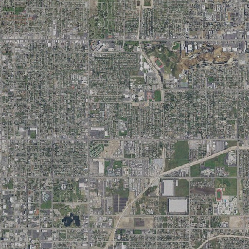 Aerial imagery of Bradley Elementary School, CA