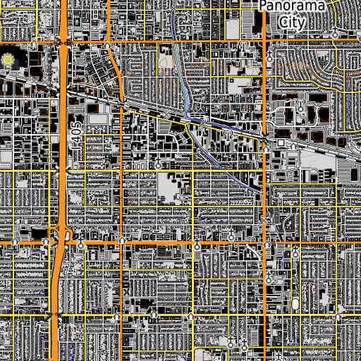 OpenTopoMap map of Fulton Middle School, CA