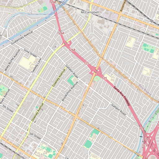 OpenStreetMap map of Gallatin Elementary School, CA