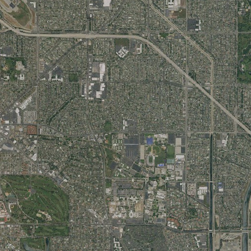 Aerial imagery of Gant Elementary School, CA
