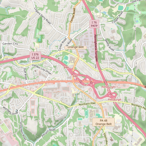 OpenStreetMap map of Interchange 14, PA
