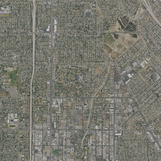 Aerial imagery of Lassen Elementary School, CA