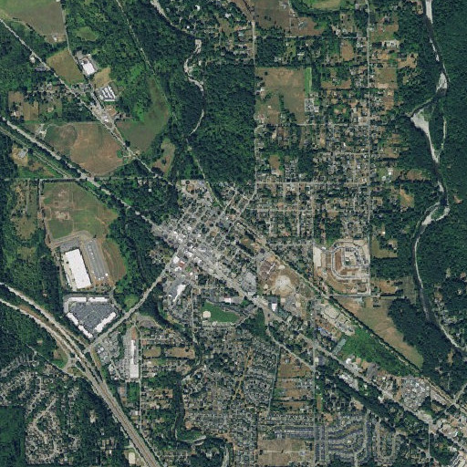 Aerial imagery of Two Rivers School, WA
