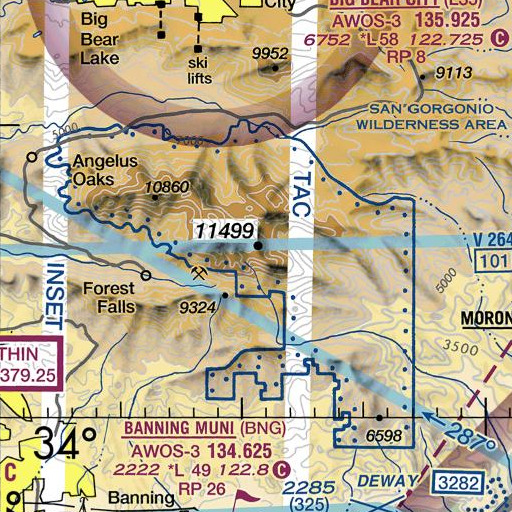 FAA VFR chart of The Tarn, CA