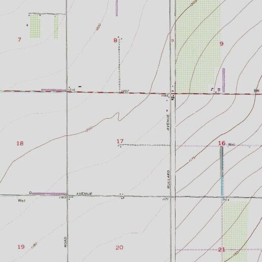 USGS 24K topo map of Marley Park Elementary School, AZ