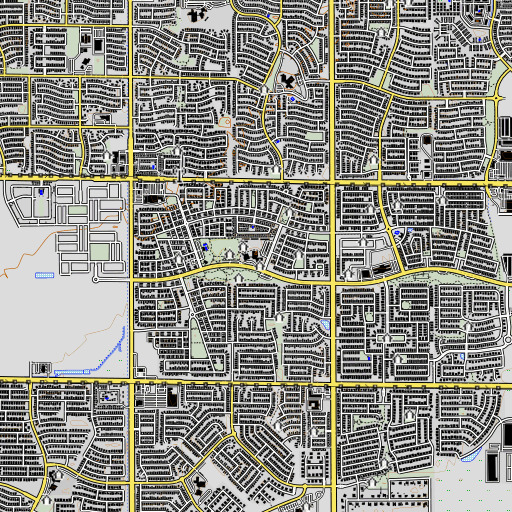 OpenTopoMap map of Marley Park Elementary School, AZ