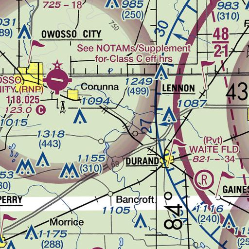FAA VFR chart of Davis Park, MI