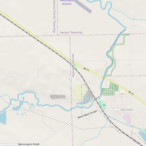 OpenStreetMap map of Davis Park, MI