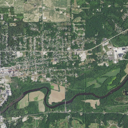 Aerial imagery of Harper Park, MI
