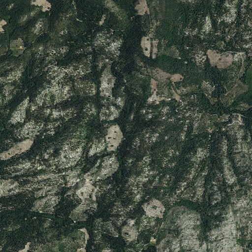 Aerial imagery of Chipmunk Creek, CA