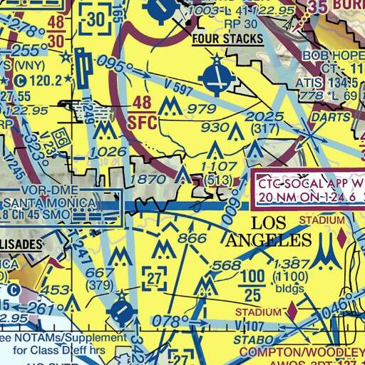 FAA VFR chart of Briarcrest Peak, CA