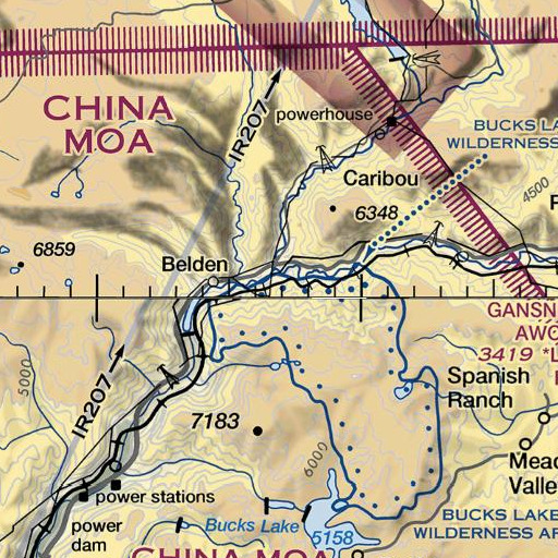FAA VFR chart of Cold Spring Ravine, CA