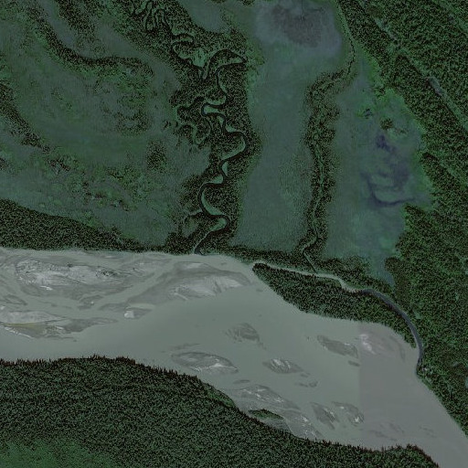 Aerial imagery of Tseles Qan Kaq', AK