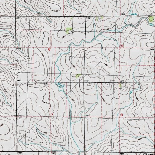 USGS 24K topo map of Schroeder Farm, IA