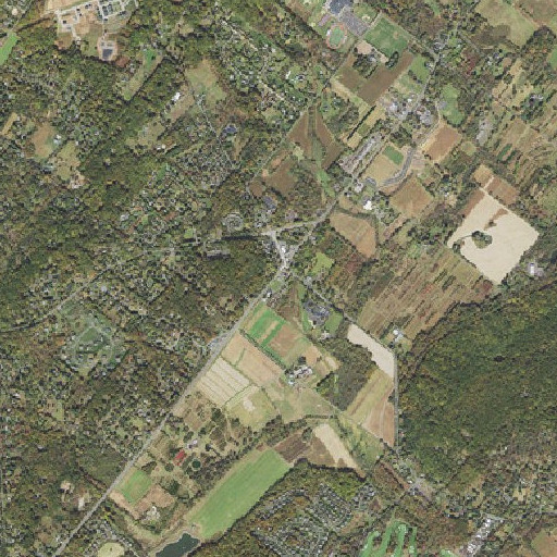 Aerial imagery of Buckingham Post Office, PA