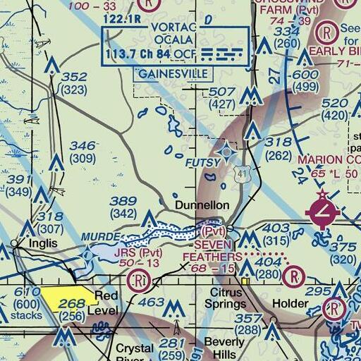 FAA VFR chart of Bear Hammock Lake, FL