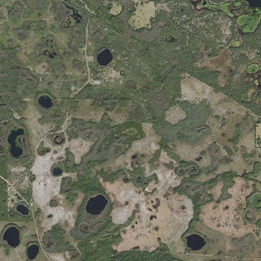 Aerial imagery of Bear Hammock Lake, FL