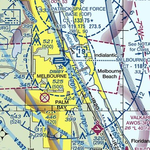 FAA VFR chart of Crane Creek, FL
