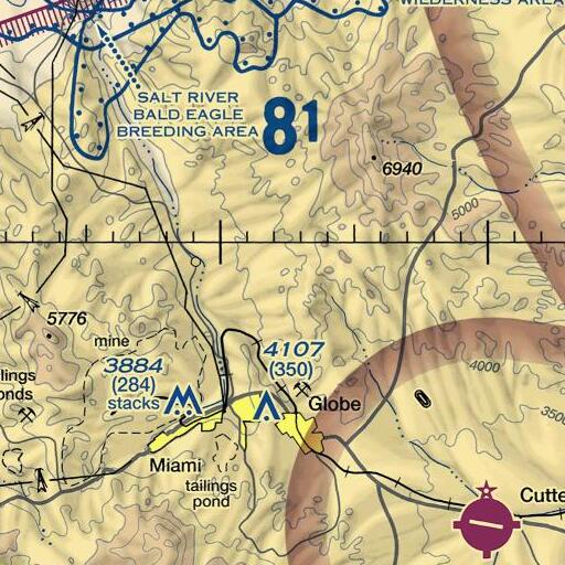 FAA VFR chart of Coyote Spring, AZ