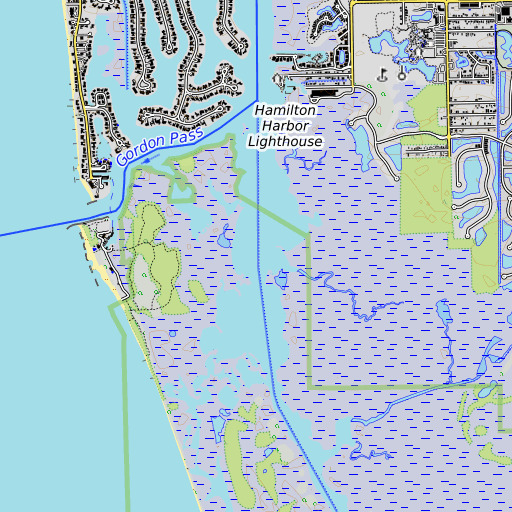 OpenTopoMap map of Dollar Bay, FL