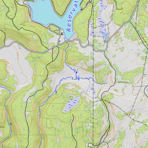 OpenTopoMap map of Deep Cienega, AZ