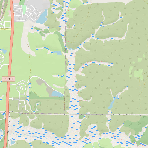 OpenStreetMap map of Steep Head, FL