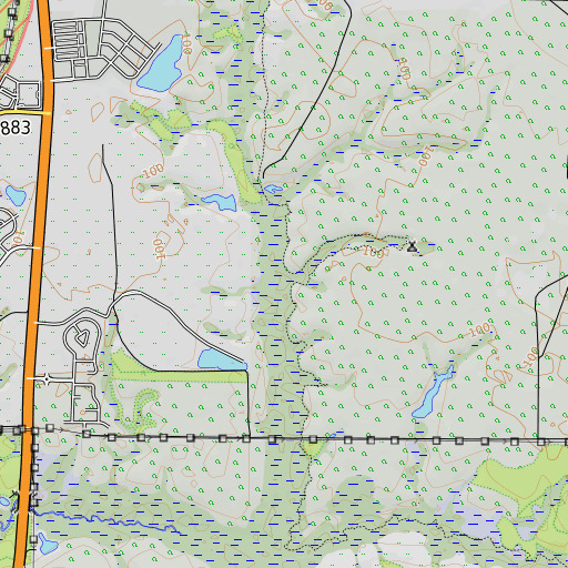 OpenTopoMap map of Steep Head, FL