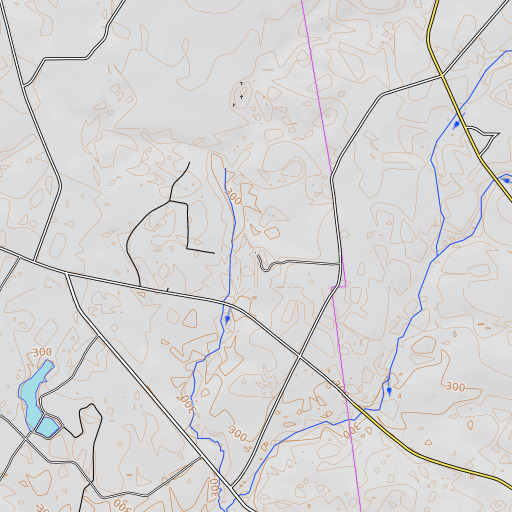 OpenTopoMap map of McBride Cemetery, GA