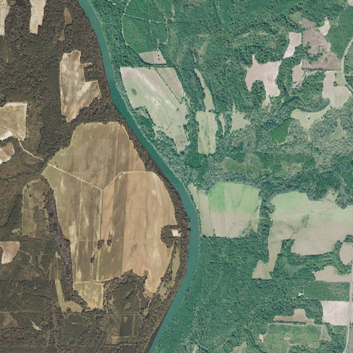 Aerial imagery of Roaring Branch, GA