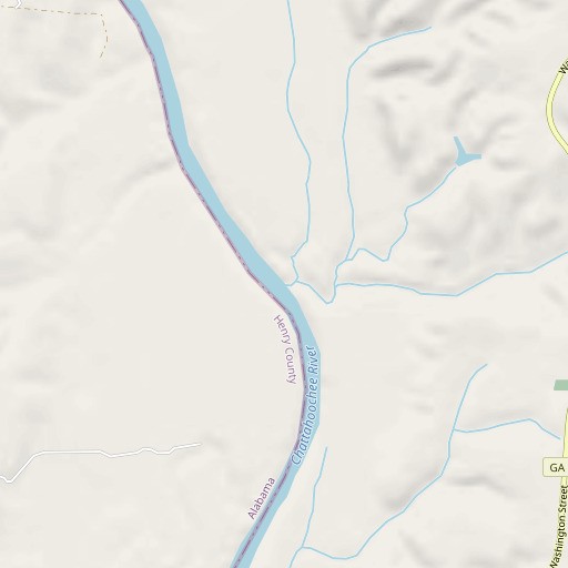 OpenStreetMap map of Roaring Branch, GA