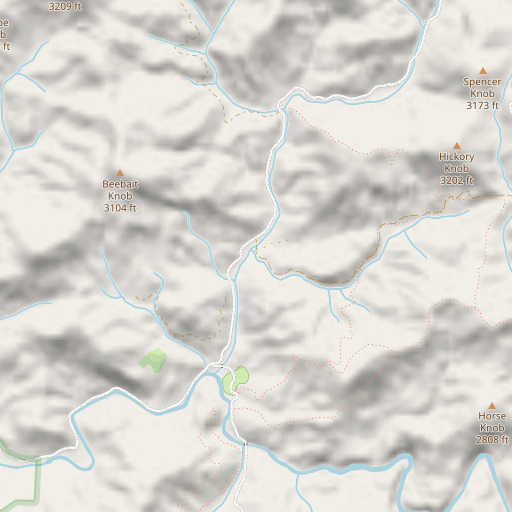 OpenStreetMap map of Millshoal Creek, GA