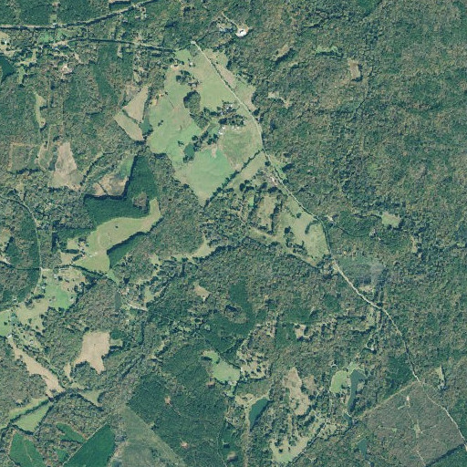 Aerial imagery of North Fork Wolf Creek, GA