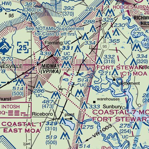 FAA VFR chart of Trophy Lake, GA