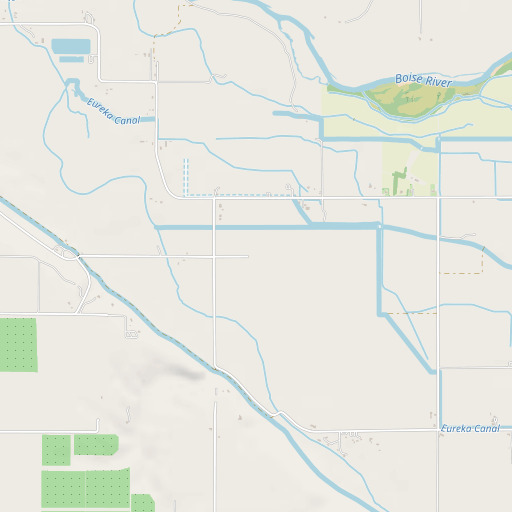 OpenStreetMap map of Bowman Ranch, ID