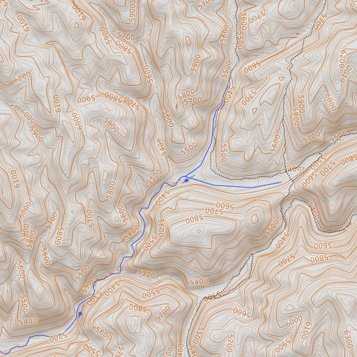 OpenTopoMap map of Sprout Creek, ID