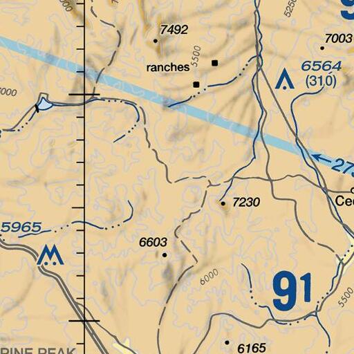 FAA VFR chart of Sunnyside Spring, ID