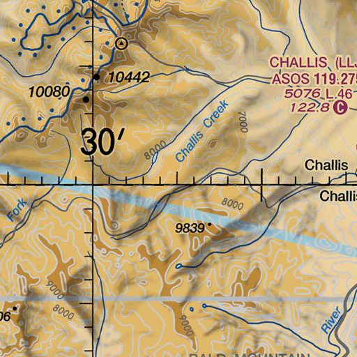 FAA VFR chart of Pine Summit, ID
