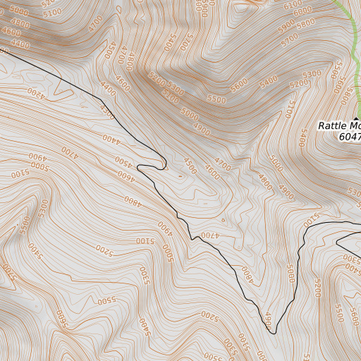 OpenTopoMap map of Button Creek, ID