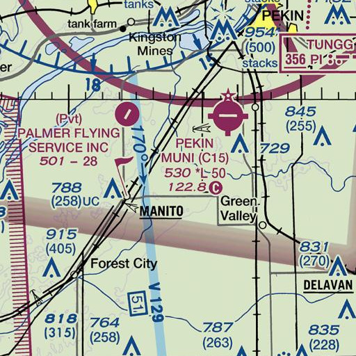 FAA VFR chart of Breedlove Ditch, IL
