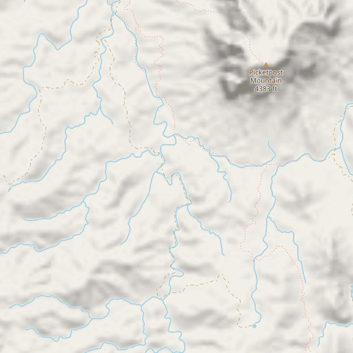 OpenStreetMap map of Picket Mill Well, AZ