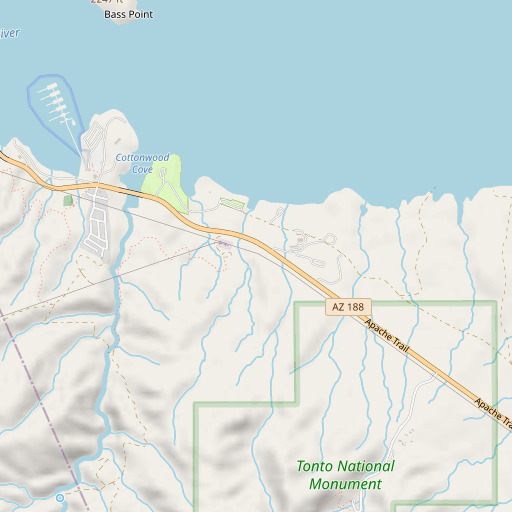 OpenStreetMap map of Frazier Substation, AZ