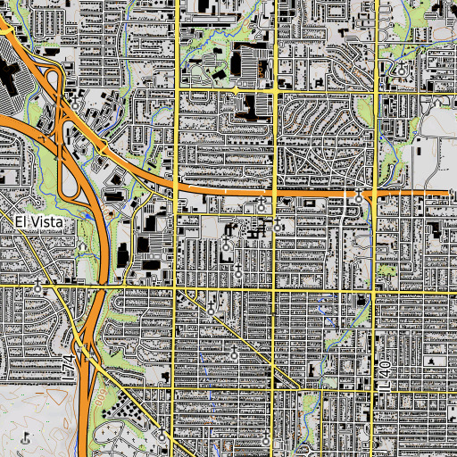 OpenTopoMap map of Thomas Jefferson Primary School, IL