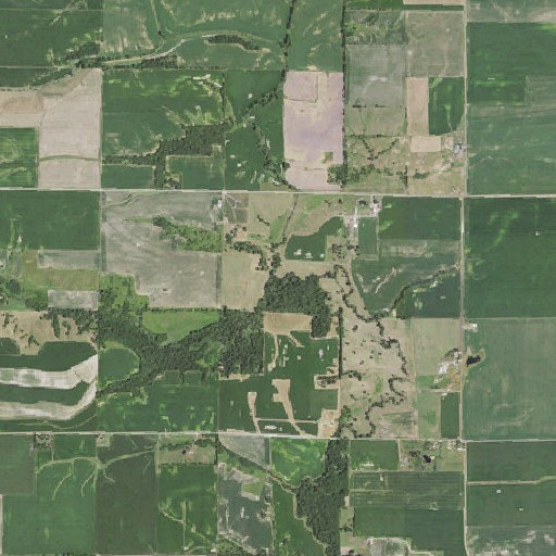 Aerial imagery of North Fork East Fork La Moine River, IL