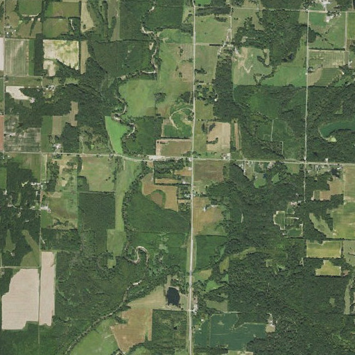 Aerial imagery of Ridge Cemetery, IL