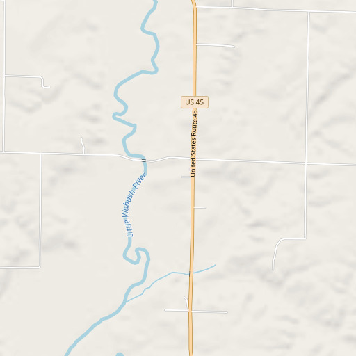 OpenStreetMap map of Ridge Cemetery, IL