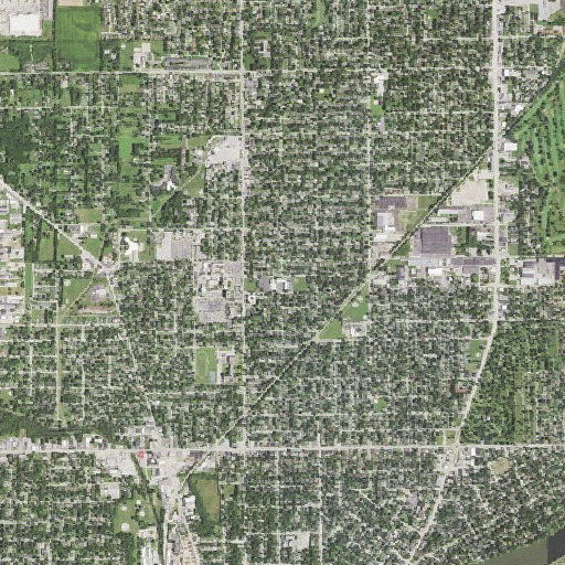 Aerial imagery of Saint Bernadette School, IL