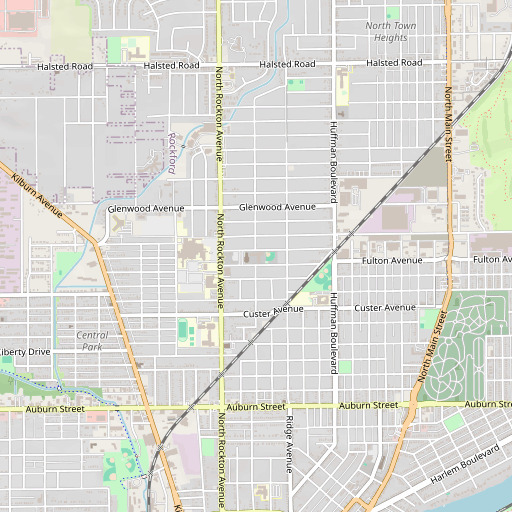 OpenStreetMap map of Saint Bernadette School, IL