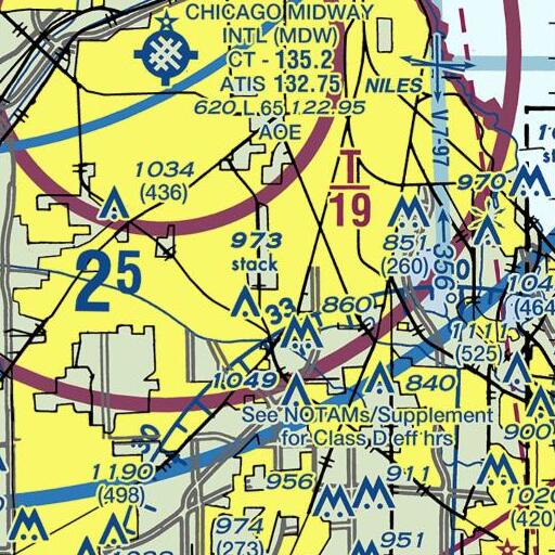 FAA VFR chart of Saint Walter School, IL